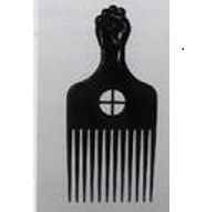 Fist Plastic Afro Comb